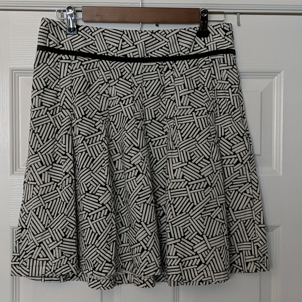 LOFT Printed Cotton Skirt